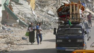 فلسطينيون وتهجير من رفح جنوبي قطاع غزة - 9 مايو 2024 (أشرف أبو عمرة/ الأناضول)