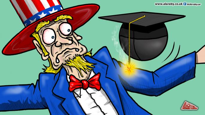كاريكاتير الجامعات الاميركية / المهندي