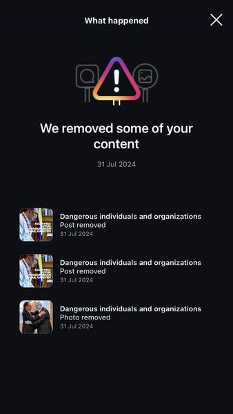 حذف منشورات لرئيس الوزراء الماليزي على إنستغرام (فيسبوك)