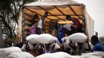 مساعدات إنسانية في جنوب السودان (فرانس برس)