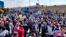احتجاجات عمال شركة كريازي في مصر بسبب الغلاء وتردي أوضاعهم (العربي الجديد)