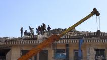 كثير من المباني السورية المتضررة حديثة البناء(محمد الرفاعي/فرانس برس)