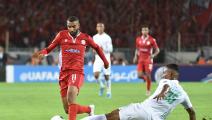 لعب الرجاء ضد الوداد في ديربي الدوري المغربي، 2 نوفمبر 2019 (Getty)
