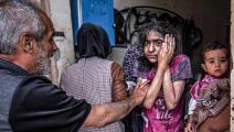 أطفال جرحى وصدمة في غزة - 29 إبريل 2024 (فرانس برس)