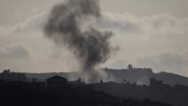 تصاعد الدخان جراء غارة إسرائيلية على عيتا الشعب، 30 يونيو 2024 (Getty)