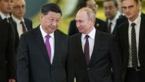 الرئيسان الروسي فلاديمير بوتين والصيني شي جين بينغ-(ألكسندر زيمليانيشنكو/أسوشييتد برس)