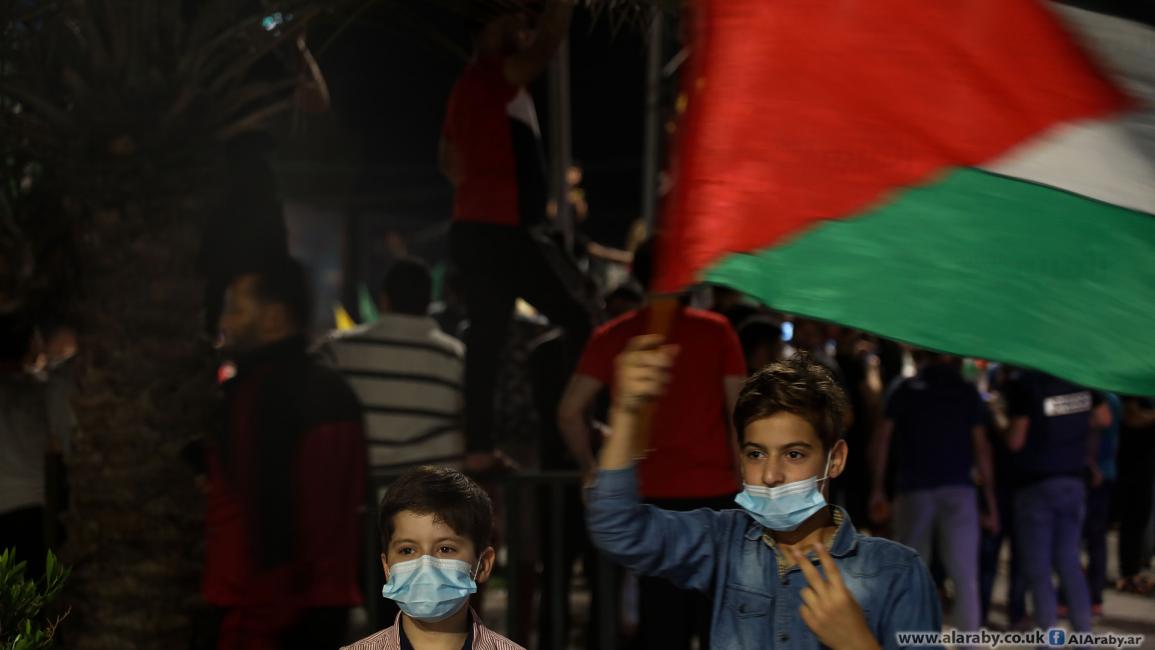 فلسطينيون يحتفلون في شوارع غزة (محمد الحجار)