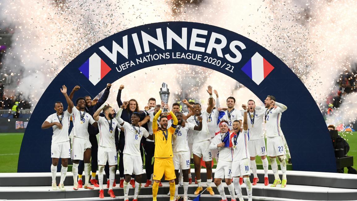 ثنائية بنزيمة ومبابي تُتوج فرنسا بلقب دوري الأمم الأوروبية