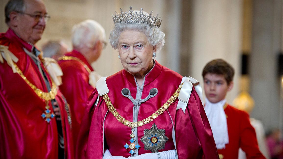 حضرت الملكة قداساً للحصول على وسام الإمبراطورية البريطانية في كاتدرائية القديس بولس - 7 مارس/ آذار 2012 (جيف بوغ/ Getty)