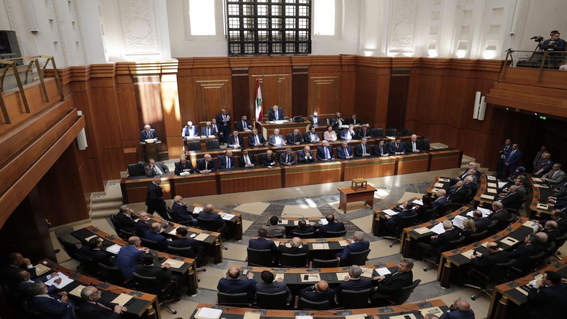 مجلس النواب اللبناني ينعقد خلال الجلسة الأولى للمجلس المنتخب حديثًا في مقره بالعاصمة بيروت في 31 مايو 2022/ فرانس برس