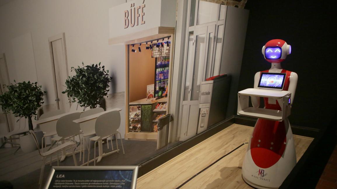 يستضيف المعرض أيضاً روبوتات الأعمال المنزلية (ستيب ماجيك/الأناضول)