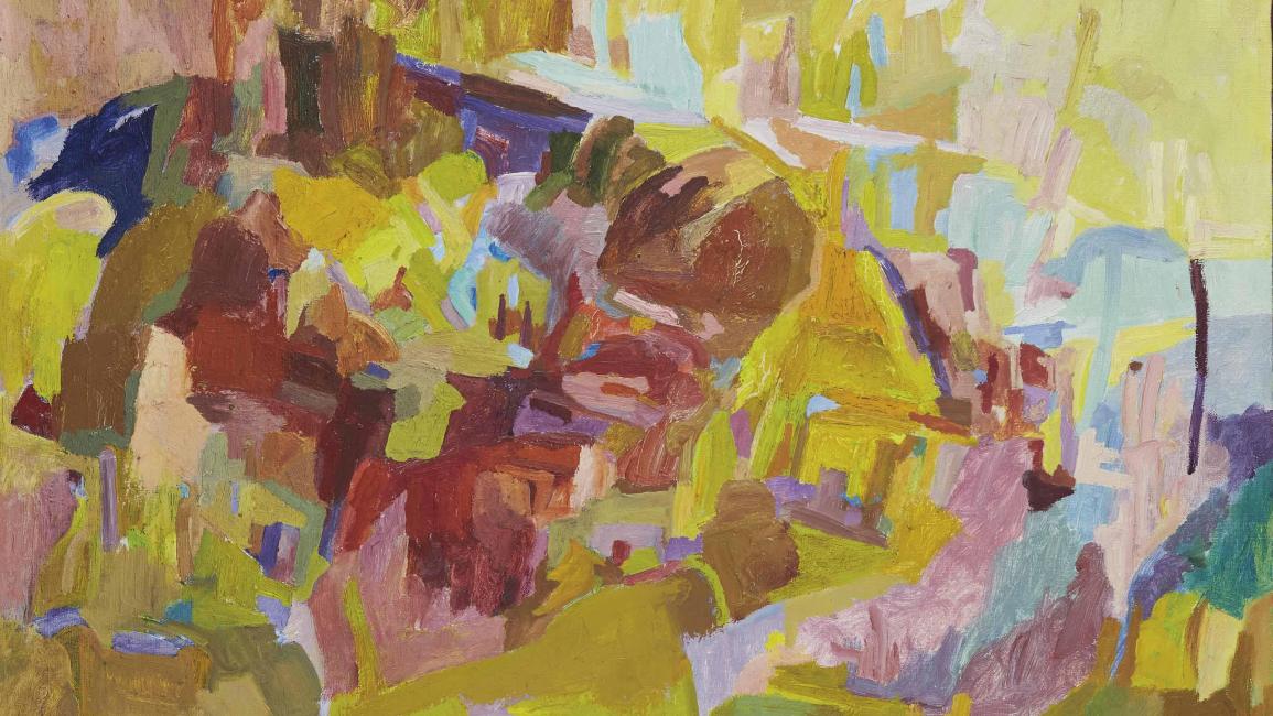 إيلي كنعان، زيت على قماش، 60 × 93 سم (1967)
