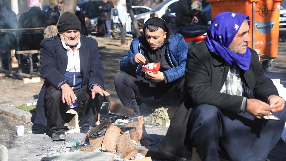 بلا مأوى في غازي عنتاب (زين الرفاعي/ فرانس برس)  