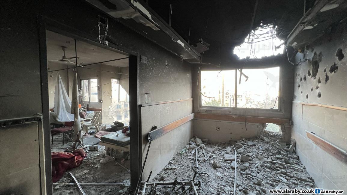 جيش الإسرائيلي يخلف جثثاً ودماراً هائلاً في مجمع الشفاء الطبي بغزة