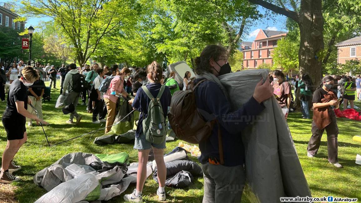 استمرار اعتصام طلاب جامعة روتجرز في نيوجيرسي