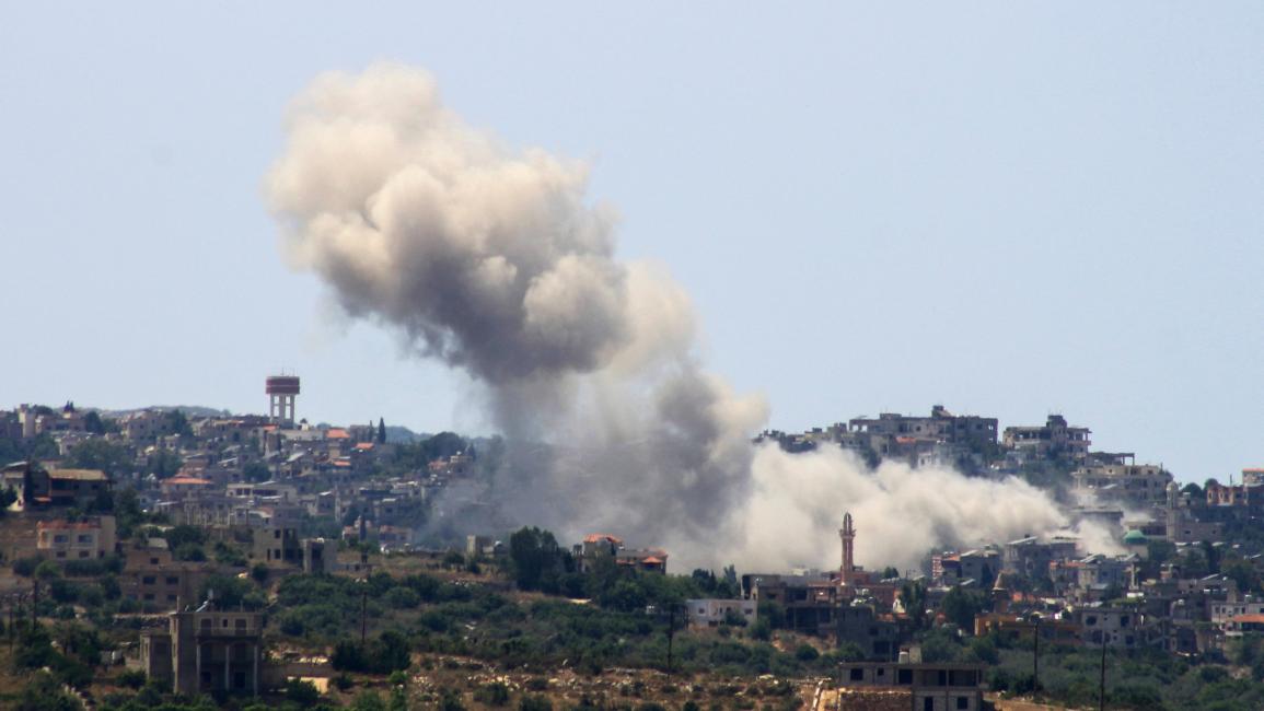 دخان يتصاعد بعد غارة إسرائيلية على عيتا الشعب جنوب لبنان (فرانس برس 4 /6 / 2024)