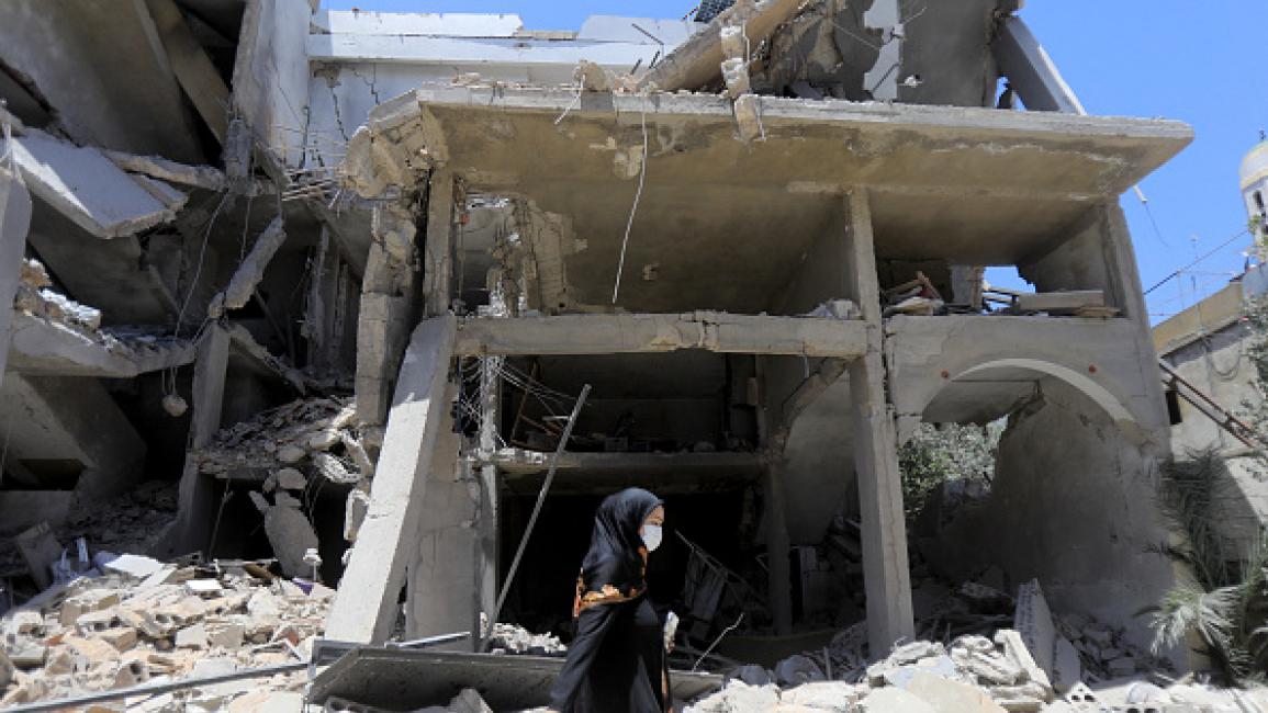 مبانٍ مدمرة في عيتا الشعب بسبب القصف الإسرائيلي، 29 يونيو 2024 (فرانس برس)