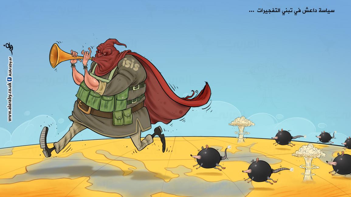 كاريكاتير داعش والتفجيرات / فهد