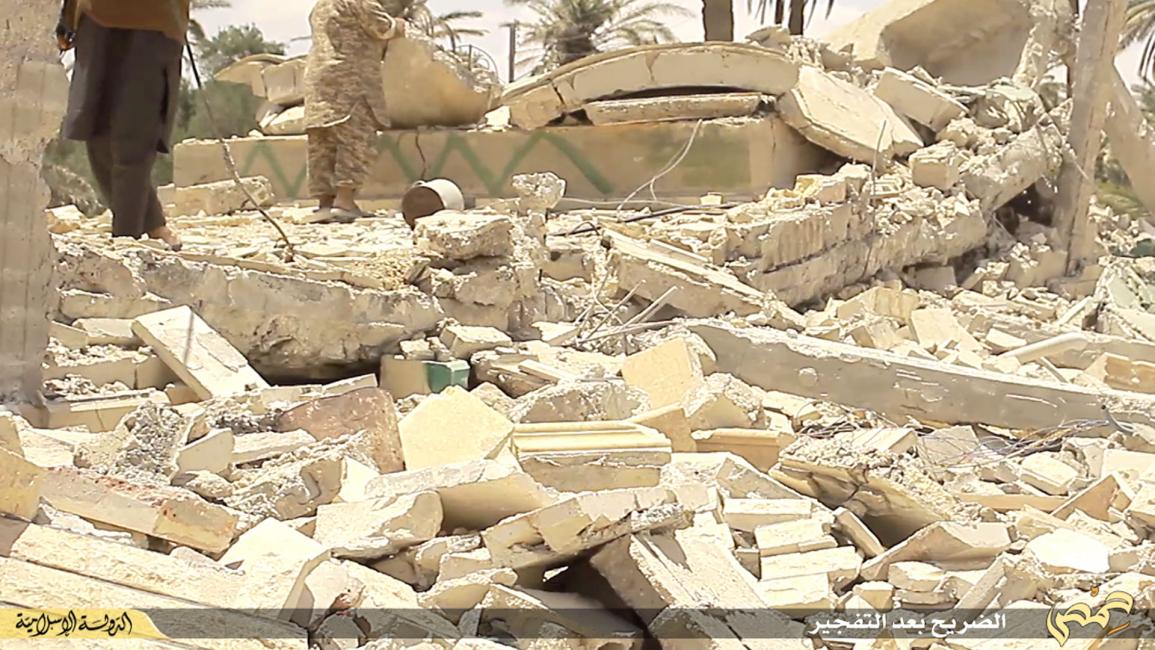 ازالة معالم أثرية في مدينة تدمر من داعش