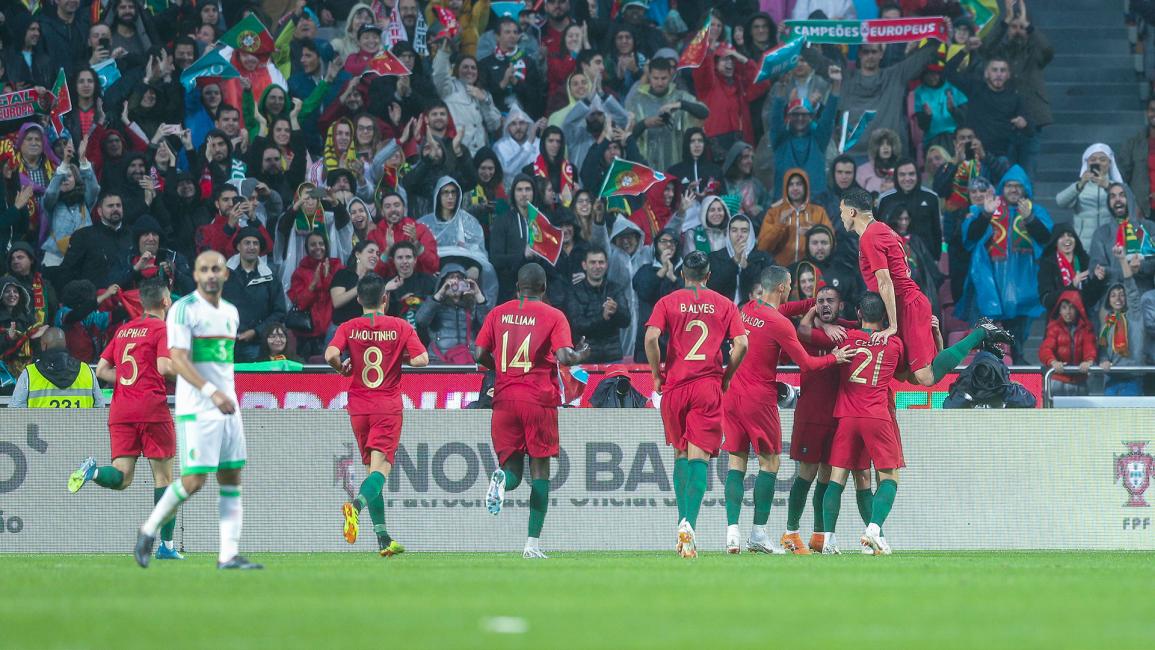 المباراة الودية بين المنتخب البرتغالي ضد المنتخب الجزائري