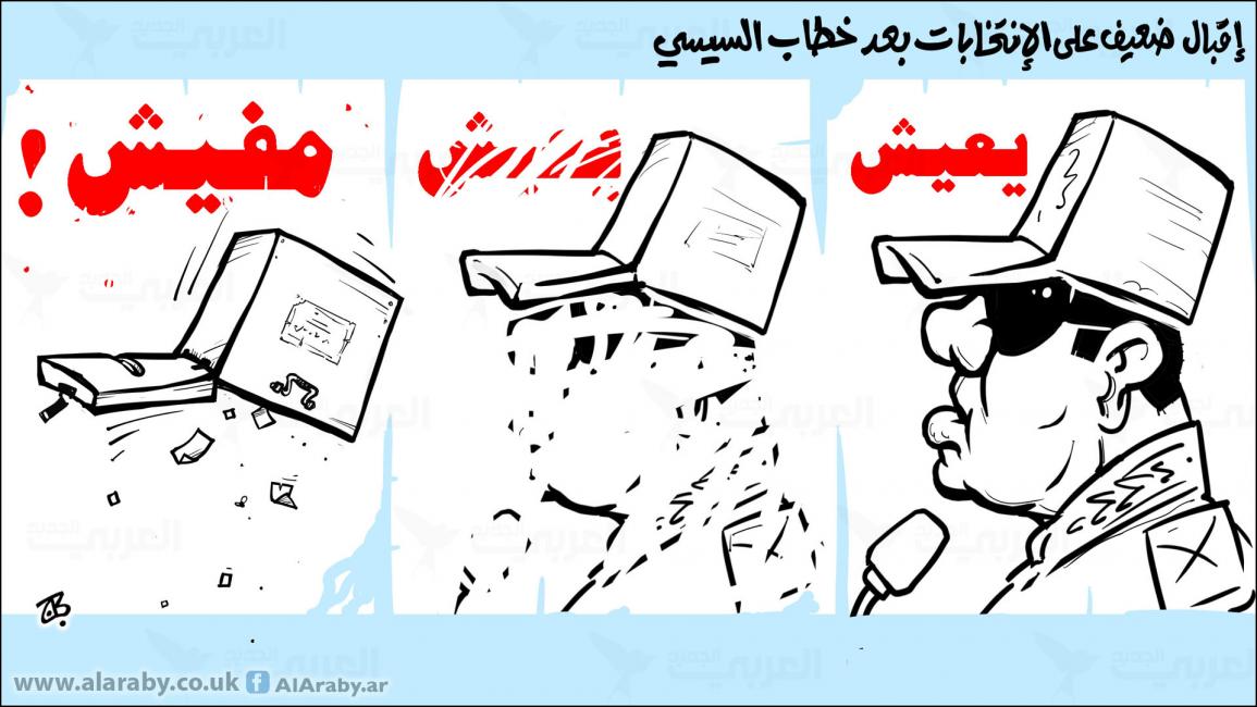 كاريكاتير السيسي مفيش / حجاج