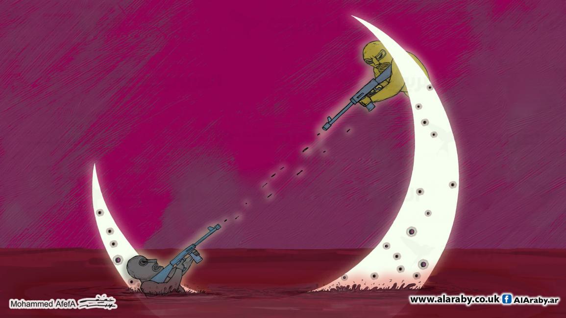 كاريكاتير الهلال / ابو عفيفة