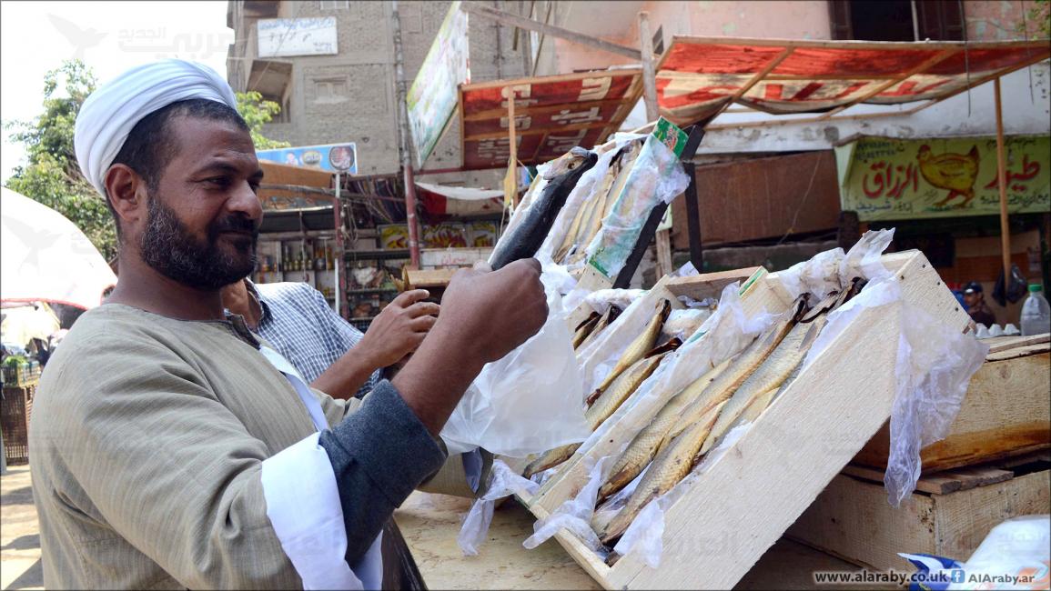 استعدادات شم النسيم وإقبال الموطنين على شراء الفسيخ بمصر