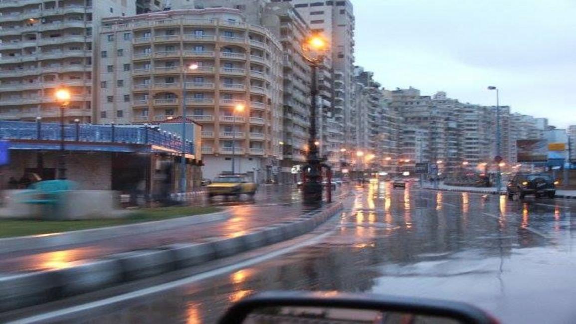مصر- مجتمع- أمطار في الإسكندرية-25-1-2016