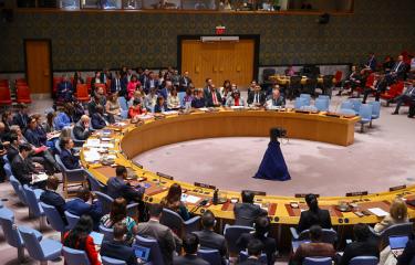 خلال تصويت مجلس الأمن على مشروع القرار، 10 يونيو 2024 (الأناضول)