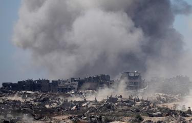 آثار القصف الإسرائيلي على قطاع غزة 3 يوليو 2024 (Getty)