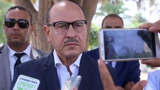 لطفي المرايحي يتحدث للصحافة شمال غرب تونس، 13 سبتمبر 2019 (فرانس برس)