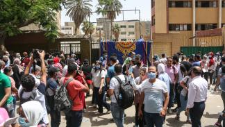 امتحانات الثانوية العامة بمحافظة الجيزة بمصر، 21 يونيو 2020 (Getty)