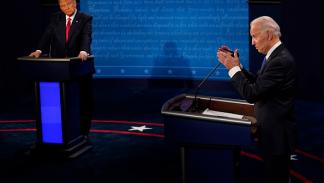 المناظرة الانتخابية بين بايدن وترامب، تينيسي 22 أكتوبر 2020 (Getty)