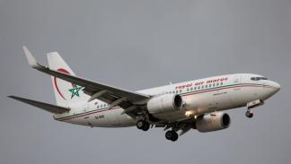 طائرة الخطوط الملكية المغربية طراز بوينغ 737 تهبط في مطار هيثرو بلندن، 28 أكتوبر 2020 (روبرت سميث/ Getty)