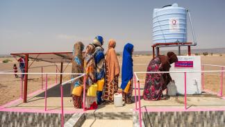 مشروع مياه في جيبوتي من تنفيذ قطر الخيرية في عام 2023 (قطر الخيرية)
