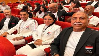 شهد سعيد بالزيّ الرسمي لبعثة مصر لأولمبياد باريس، 9 يوليو 2024 (الاتحاد المصري للدراجات)