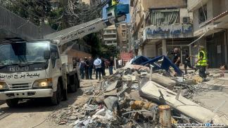 آثار القصف الإسرائيلي على الضاحية الجنوبية لبيروت، 31 يوليو 2024 (العربي الجديد)