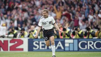 أوليفر بيرهوف سجل هدفين في نهائي يورو 1996 في لندن (كليف ماسون/Getty)