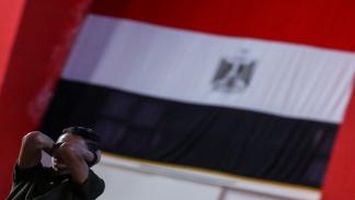 مشجع مصري في القاهرة خلال كأس العالم 2018 في روسيا (أحمد عوض/Getty)