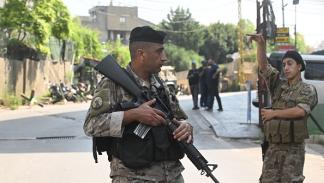 إجراءات أمنية في محيط مقر السفارة الأميركية في بيروت، 5 يونيو 2024 (حسام شبارو/الأناضول)