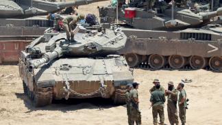 جيش الاحتلال على حدود غزة، 5 يونيو 2024 (Getty)