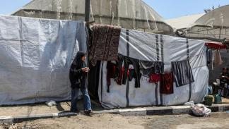 لاجئون صغار في دير البلح، 5 يونيو 2024 (عبد الرحيم الخطيب/Getty)