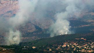 دخان يتصاعد جراء قصف إسرائيلي على جنوب لبنان / 9 يوليو 2024 (Getty)