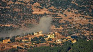 قصف إسرائيلي على قرية كفر حمام اللبنانية، 23 يوليو 2024 (فرانس برس)