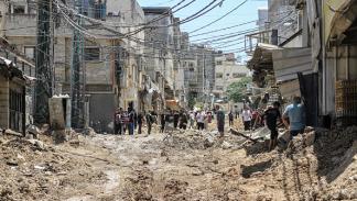 أثار الدمار في طولكرم عقب اقتحام إسرائيلي / 23 يوليو 2024 (Getty)