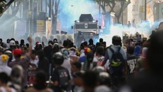 متظاهرون معارضون لنيكولاس مادورو، كاراكاس 29 يوليو 2024 (فيديريكو بارا/فرانس برس)