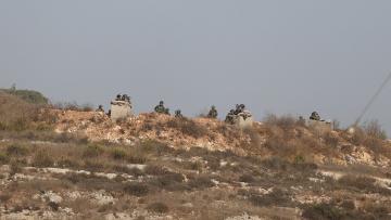جنود قرب مستوطنة "بيت إيل"، رام الله 13 أكتوبر 2023 (Getty)