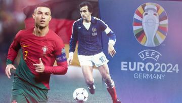 يتصدر رونالدو قائمة الهدافين التاريخيين لبطولات اليورو (العربي الجديد/Getty)