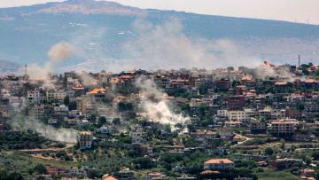 قصف إسرائيلي على قرية الخيام جنوب لبنان، 1-6-2024 (فرانس برس)