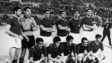 منتخب إيطاليا في 10 يونيو 1968 قبل نهائي اليورو ضد يوغوسلافيا (Getty)